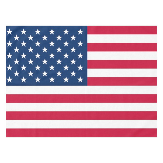 Toalha De Mesa American Flag Tablecloth (Frente (Horizontal))