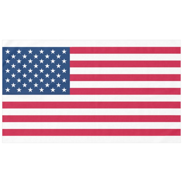 Toalha De Mesa American Flag Tablecloth - EUA (Frente (Horizontal))
