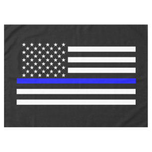 Toalha De Mesa American Thin Blue Line Decor
