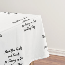 Toalha De Mesa Amigos Da Família Recepção De Casamento Tipografia