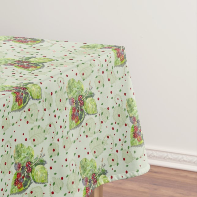 Toalha De Mesa Amoras vermelhas de amora (Posição Original)