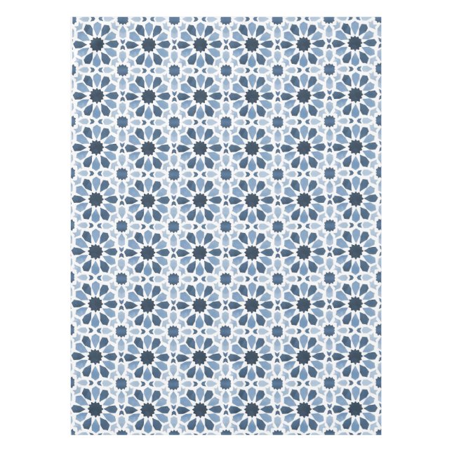 Toalha De Mesa Andaluz Ecos: Geometria Marroquina Boho (Frente)