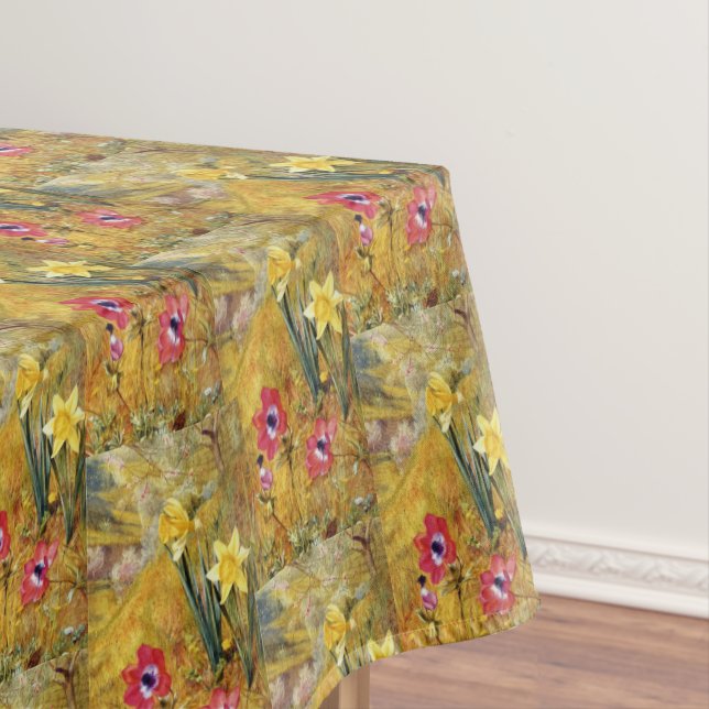 Toalha De Mesa Anêmonas e Daffodils Henry Roderick Newman (Posição Original)