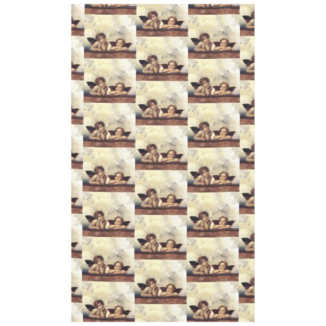 Toalha De Mesa ANGELS/Cherubs alados, Nuvens Raffaello Sanzio (Frente)