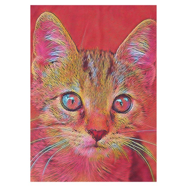 Toalha De Mesa Animais populares - Kittem (Frente)
