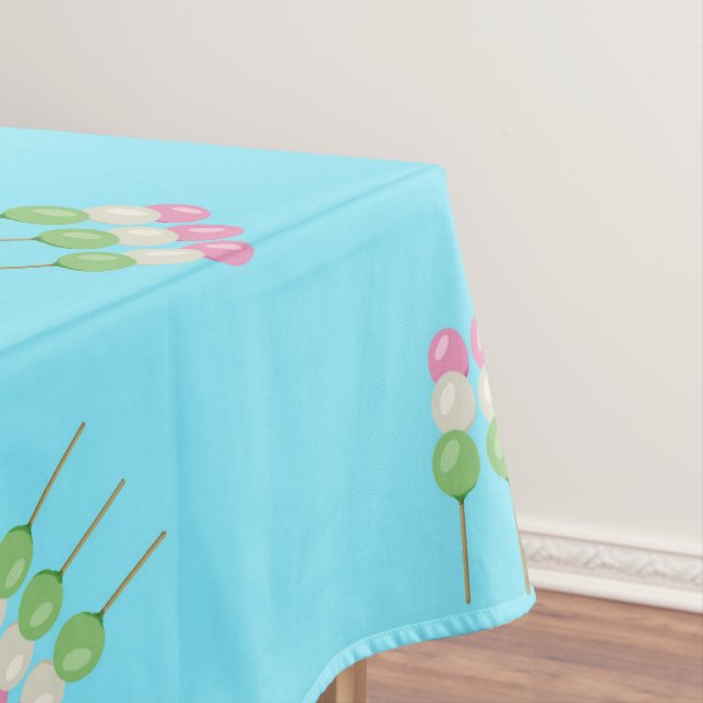 Toalha De Mesa Anime Blue Pastel Dango Tablecloth (Posição Original)
