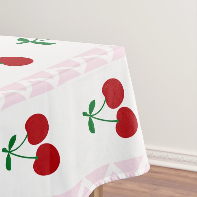 Toalha De Mesa Aniversário Cereja Doce (Posição Original)