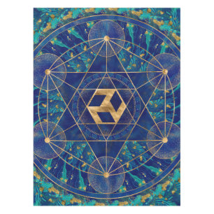 Toalha De Mesa Antahkarana em Ornamento Geométrico Sagrado