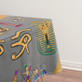Toalha De Mesa Antigo Egípcio Hieroglífico - Padrão Faraó