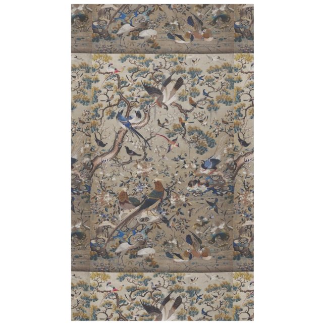 Toalha De Mesa Antiguidade,ouro,seda,natureza,Pintura,asiático,Pá (Frente)