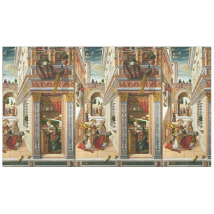 Toalha De Mesa Anunciação, Santo Emidius e um OVNI de Crivelli