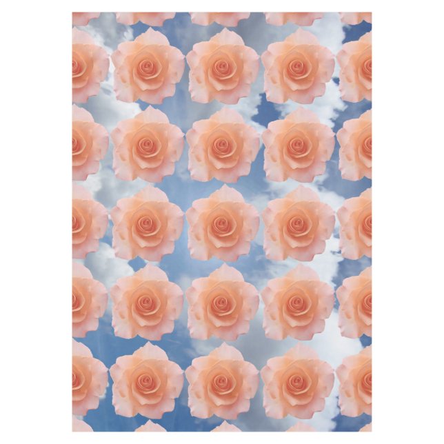 Toalha De Mesa Apenas um Rosa Blossom + texto e ideias (Frente)