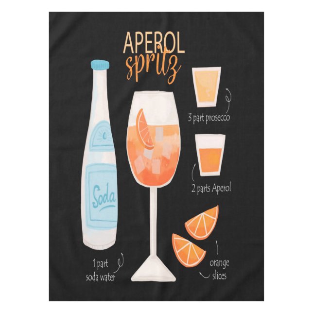 Toalha De Mesa Aperol Spritz Cocktail (Frente)