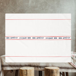 Toalha De Mesa Appétite Azul Francês e Vermelho Strike