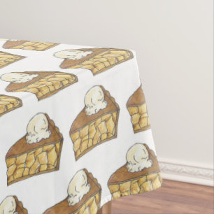 Toalha De Mesa Apple Pie a la Mode Sorvete Slice Foodie