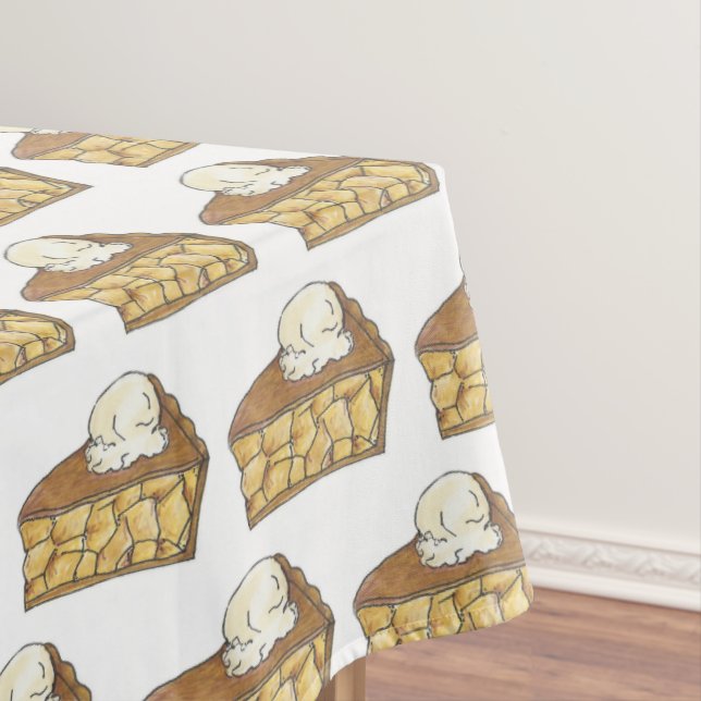 Toalha De Mesa Apple Pie a la Mode Sorvete Slice Foodie (Posição Original)