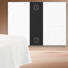 Toalha De Mesa Apresentação de Evento em Black Runner Strike do L