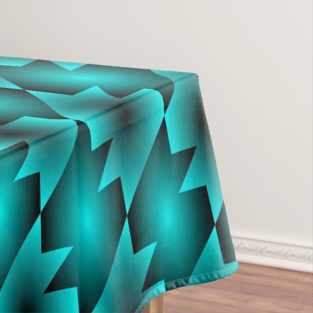 TOALHA DE MESA AQUA PATTERN DESIGN (Posição Original)