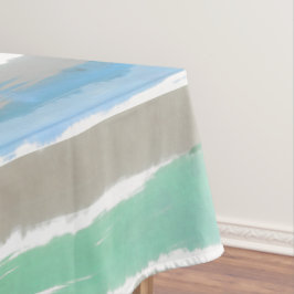 Toalha De Mesa Aquarela Cinza Madeira Flutuante 152cm x 213cm