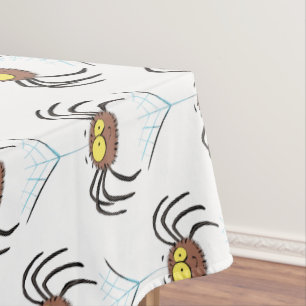 Toalha De Mesa Aranha de desenho animado fofa e engraçada
