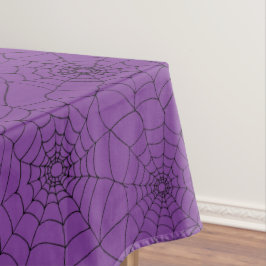Toalha De Mesa Aranhas Roxas do Halloween Webs