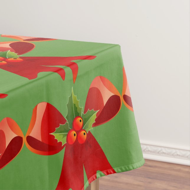 Toalha De Mesa Arco de Faixa Vermelha Holly Thunder_Cove (Posição Original)