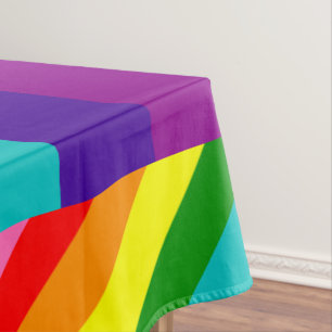 Toalha De Mesa Arco-Íris Orgulho gay LGBT Original 8 Strips Banim