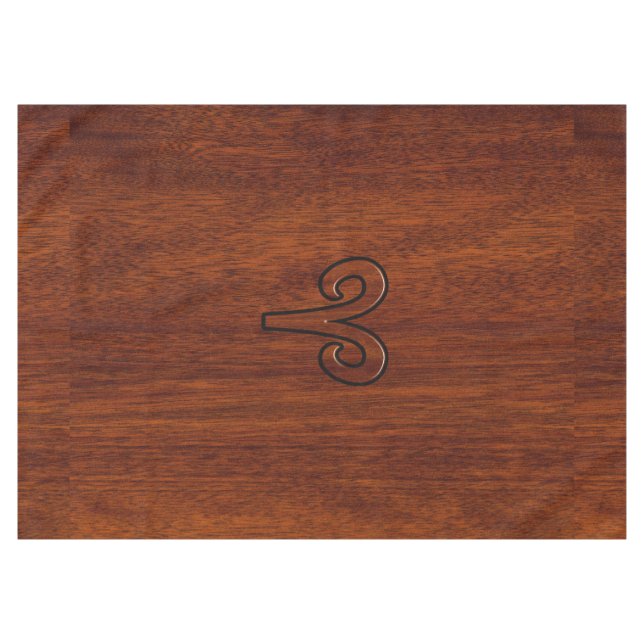 Toalha De Mesa Aries assine Mahogany como impressão decor (Frente (Horizontal))