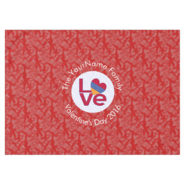 Toalha De Mesa Armênio Sinalizador Coração Vermelho