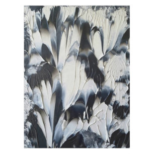 Toalha De Mesa Art Deco Tablecloth Preto e Branco