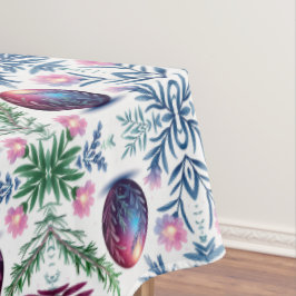 Toalha De Mesa Arte Botânica de Ovo de Páscoa Elegante