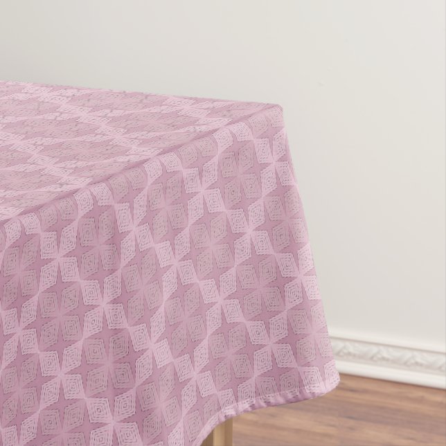 Toalha De Mesa Arte deco geométrica lilás defumada (Posição Original)