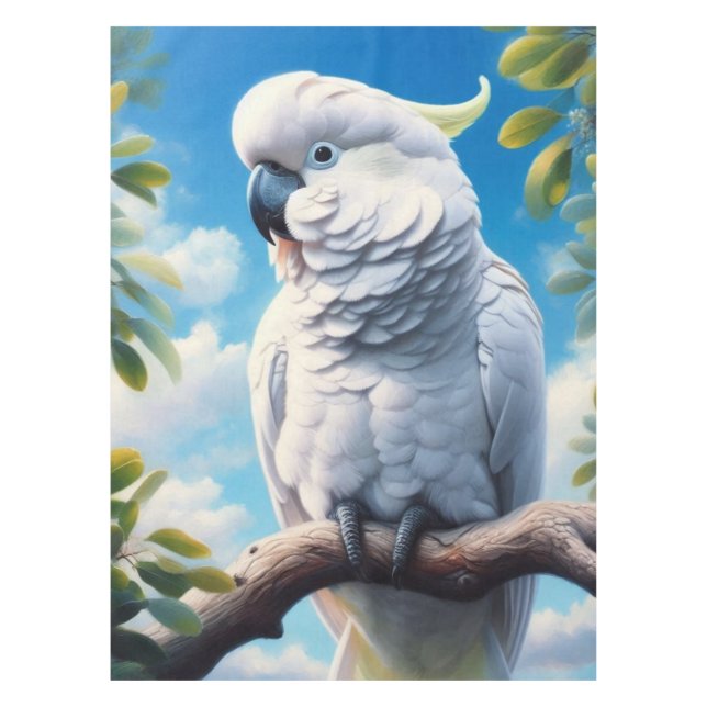 Toalha De Mesa Arte do Cockatoo (Frente)
