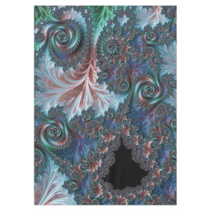 Toalha De Mesa Arte Fractal de Mandelbrot Boho Hippie Colorido Gr