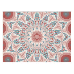 Toalha De Mesa Arte Fractal do Caleidoscópio Moderno em greve
