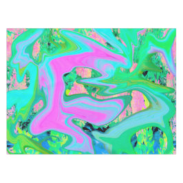 Toalha De Mesa Arte líquida azul-retrorreflectora em Hydrangea