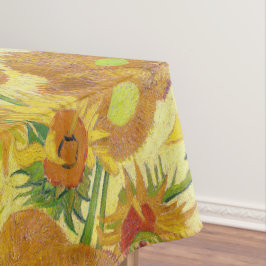Toalha De Mesa Arte Moderna Amarelo Laranja Girassol Pintura Óleo