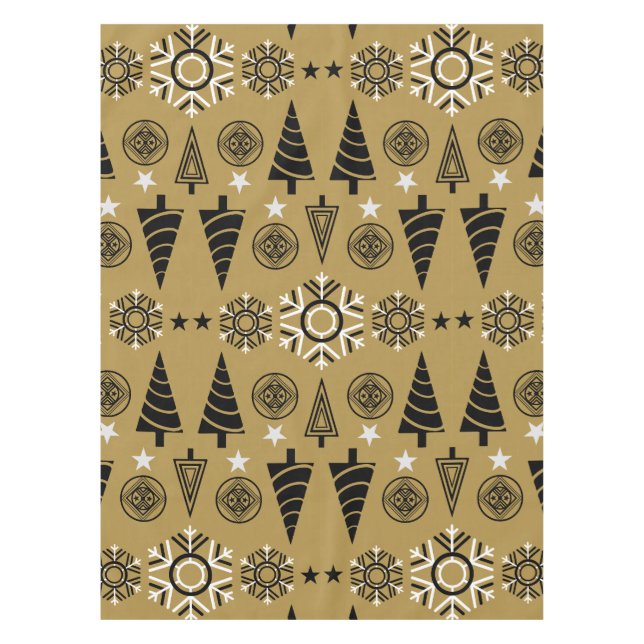 Toalha De Mesa Arte Nouveau Decoração de Natal (Frente)