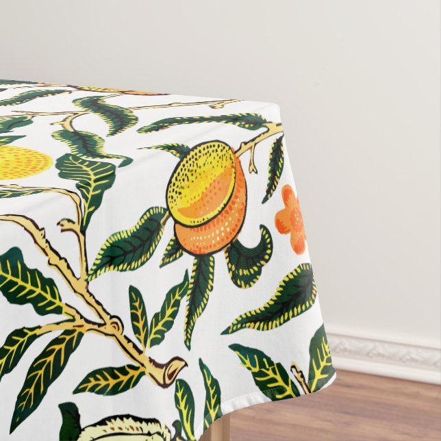 Toalha De Mesa Arte Patern William Morris Fruta Pomegranate vinta (Posição Original)