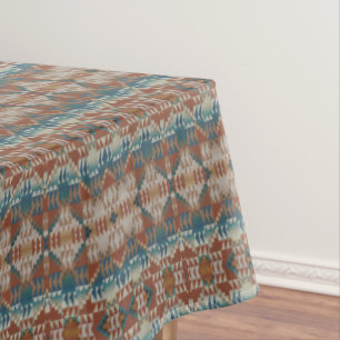 Toalha De Mesa Arte Vermelha Moderna bege Azul Azul Caleidoscópi