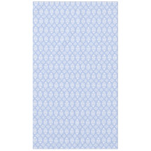Artesanato Floral Damasco Azul e Branco