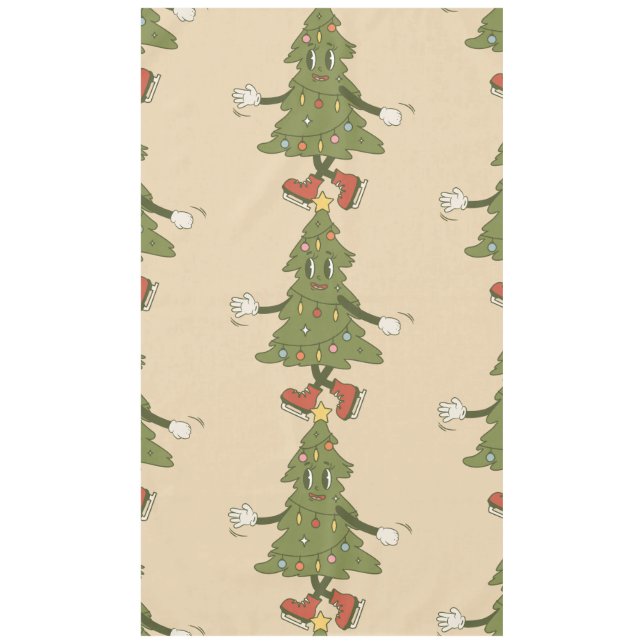 Toalha De Mesa árvore de natal da safra 1960 (Frente)