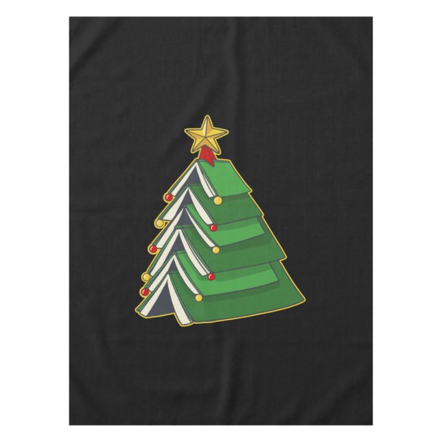 Toalha De Mesa Árvore de Natal de Bookie IV (Frente)