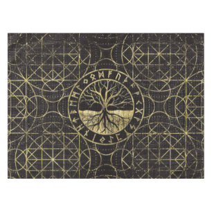 Toalha De Mesa Árvore de vida - Yggdrasil e Runes