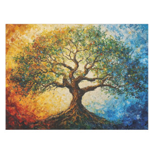 Toalha De Mesa Árvore do Conhecimento - Pintura a óleo