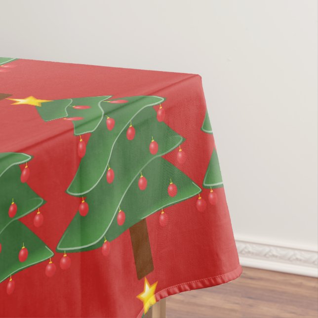 Toalha De Mesa Árvore Natal Trocado (Posição Original)