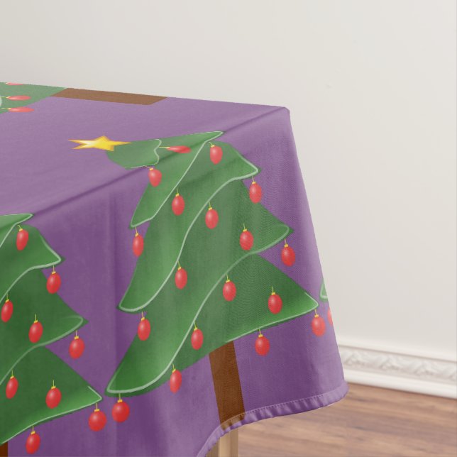 Toalha De Mesa Árvore Natal Trocado (Posição Original)