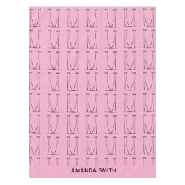 Toalha De Mesa Árvores de coco de cor rosa suave, personalizadas,