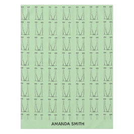 Toalha De Mesa Árvores de coco verde suave, personalizadas, silen