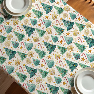 Toalha De Mesa Árvores de Natal elegantes decoração de sala de ja